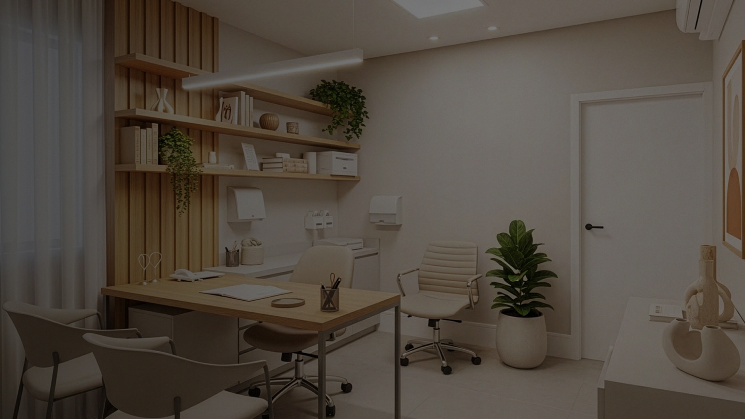 Fundo do consultório